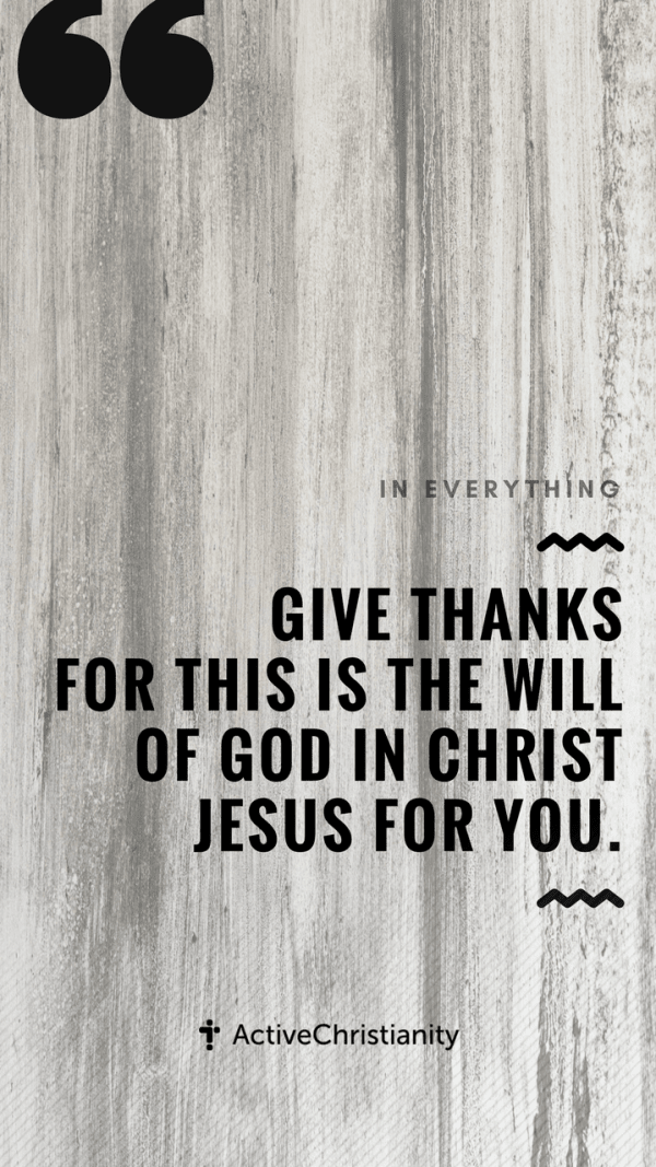 In everything give thanks. [Portrait 9:16]