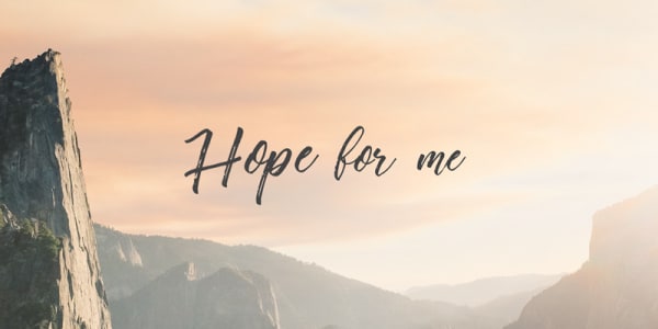 Hope for me!