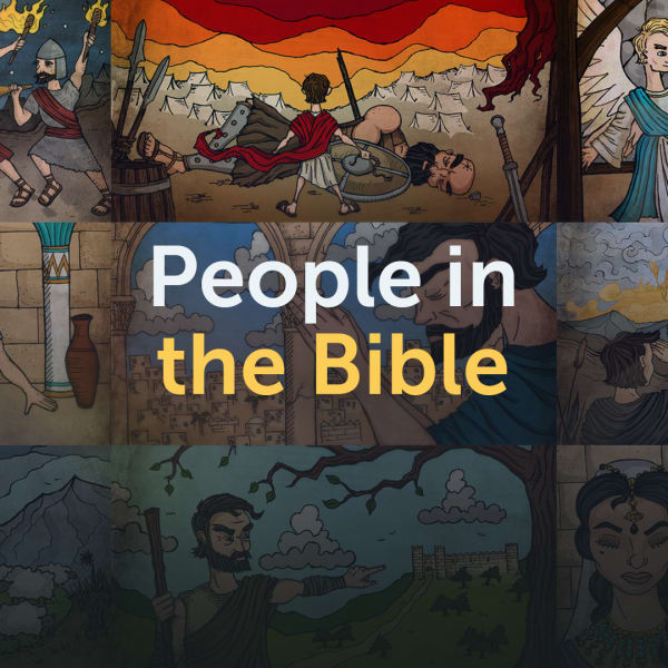 christian podcast playlist cover - people in the Bible
