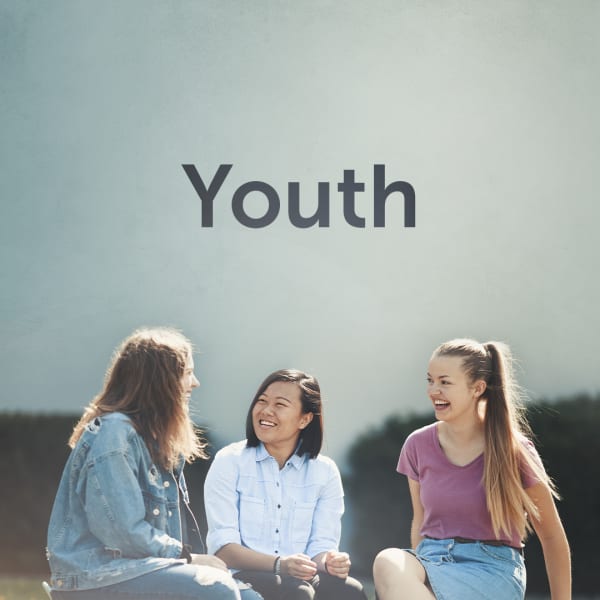 christian podcast playlist cover - youth