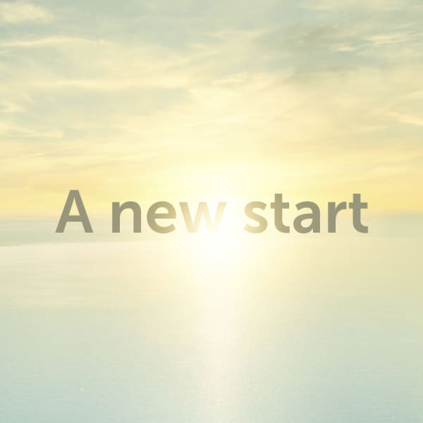 christian podcast playlist cover - a new start